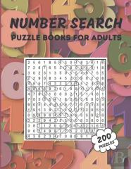 Number Search Puzzle Book For Adults