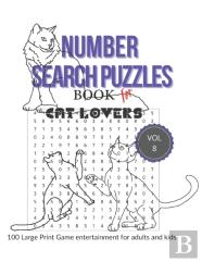 Number Search Puzzles Book For Cat Lover