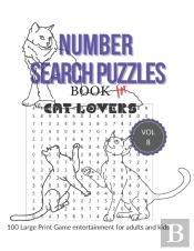 Number Search Puzzles Book For Cat Lover