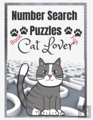 Number Search Puzzles Book For Cat Lover