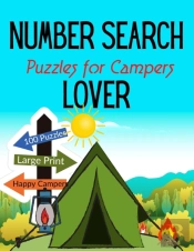 Number Search Puzzles For Campers Lover