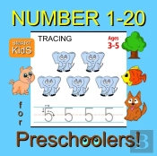 Number Tracing 1-20 For Preschoolers