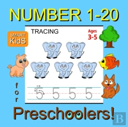 Bertrand.pt - Number Tracing 1-20 For Preschoolers