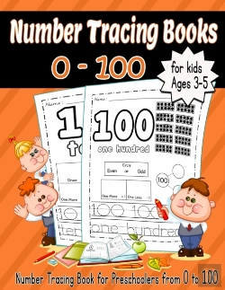 Bertrand.pt - Number Tracing Books For Kids Ages 3-5 0-100