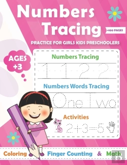 Bertrand.pt - Numbers Tracing Practice For Girls Preschoolers Ages +3