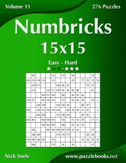 Bertrand.pt - Numbricks 15x15 - Easy To Hard - Volume