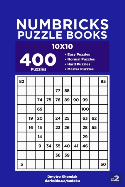 Bertrand.pt - Numbricks Puzzle Books - 400 Easy To Master Puzzles 10x10 (Volume 2)