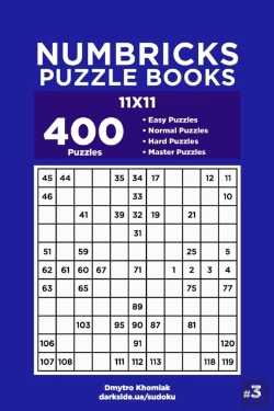 Bertrand.pt - Numbricks Puzzle Books - 400 Easy To Master Puzzles 11x11 (Volume 3)