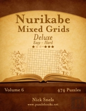 Nurikabe Mixed Grids Deluxe - Easy To Ha