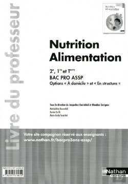 Bertrand.pt - Nutrition Alimentation (Pochette) Bac Pro Assp  Option Domicile/Structure Professeur 2011