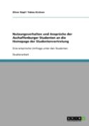 Nutzungsverhalten Und Anspruche Der Aschaffenburger Studenten An Die Homepage Der Studentenvertretung