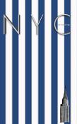 Nyc Chrysler Building Blue And White Stipe Grid Page Style  $Ir Michael Limited Edition