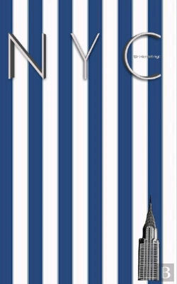 Bertrand.pt - Nyc Chrysler Building Blue And White Stipe Grid Page Style  $Ir Michael Limited Edition