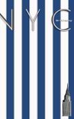 Nyc Chrysler Building Blue And White Stipe Grid Page Style  $Ir Michael Limited Edition