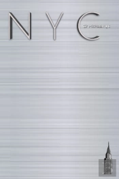 Nyc Slate  Chrysler  Building Classic  Grid Paper  Notepad  $Ir Michael Limited Edition