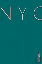 Nyc Teal  Chrysler Building  Graph Page Style    $Ir Michael Limited Edition