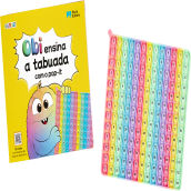 Obi ensina a tabuada com o pop-it