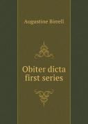 Obiter Dicta First Series