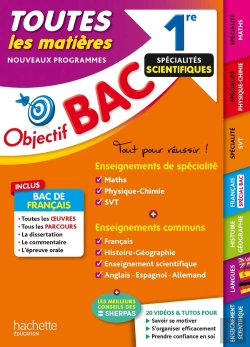 Bertrand.pt - Objectif Bac : Toutes Les Matières ; 1re Spécialités Scientifiques