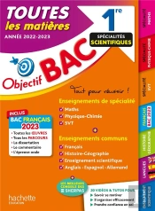 Objectif Bac ; Toutes Les Matières ; 1re Spécialités Scientifiques (Édition 2023)