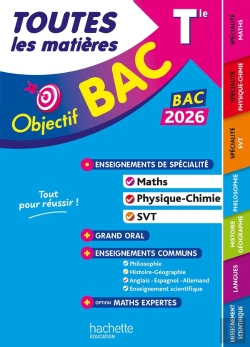 Bertrand.pt - Objectif Bac : Toutes Les Matières : Spé Maths-Physique-Chimie - Svt + Enseignements Communs ; Terminale (Édition 2026)