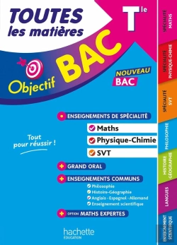 Bertrand.pt - Objectif Bac : Toutes Les Matières ; Terminale ; Enseignements De Spécialité Maths, Physique-Chimie, Svt + Enseignements Communs (Édition 2027)