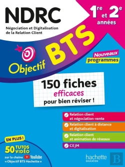 Bertrand.pt - Objectif Bts : Bts Ndrc, 1re Et 2e Années ; 150 Fiches Efficaces Pour Bien Réviser ! (Édition 2026)