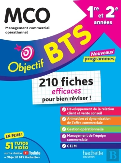 Bertrand.pt - Objectif Bts : Mco, 1re Et 2e Années ; 210 Fiches Efficaces Pour Bien Réviser ! (Édition 2026)