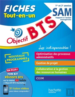 Bertrand.pt - Objectif Bts : Sam 1re Et 2e Années ; Fiches Tout-En-Un