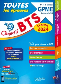 Bertrand.pt - Objectif Bts : Toutes Les Épreuves ; Bts Gpme, 1re Et 2e Années