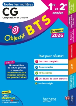 Bertrand.pt - Objectif Bts : Toutes Les Matières ; Bts Cg, 1re Et 2e Années (Édition 2026)