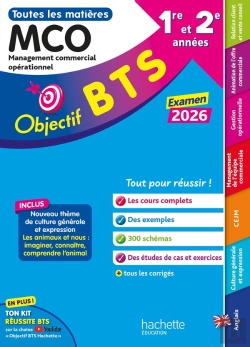 Bertrand.pt - Objectif Bts : Toutes Les Matières ; Bts Mco, 1re Et 2e Années (Édition 2026)