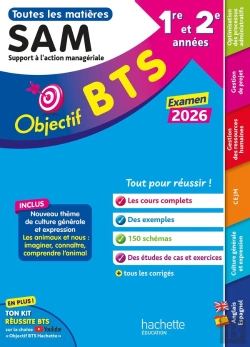 Bertrand.pt - Objectif Bts : Toutes Les Matières ; Bts Sam, 1re Et 2e Années (Édition 2026)