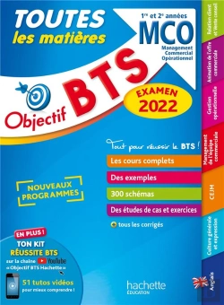 Bertrand.pt - Objectif Bts ; Toutes Les Matières ; Mco, 1re Et 2e Années (Édition 2022)