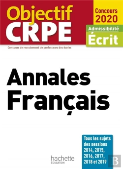 Bertrand.pt - Objectif Crpe  Annales Francais 2020
