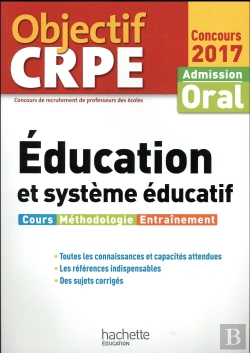 Bertrand.pt - Objectif Crpe Education Et Systeme Educatif - 2017