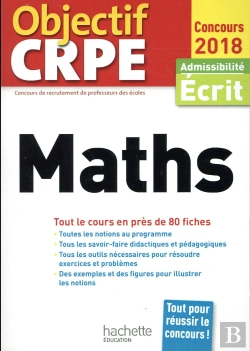 Bertrand.pt - Objectif Crpe En Fiches Maths - 2018