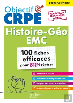 Bertrand.pt - Objectif Crpe : Histoire Géographie-Emc ; 100 Fiches Efficaces Pour Bien Réviser ; Épreuve Écrite (Édition 2026)