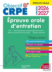 Objectif Crpe Tome 22 : Épreuve Orale D'Entretien (Édition 2026/2027)