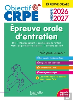 Bertrand.pt - Objectif Crpe Tome 22 : Épreuve Orale D'Entretien (Édition 2026/2027)