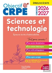 Objectif Crpe Tome 22 : Sciences Et Technologie ; Épreuve Écrite D'Admissibilité (Édition 2026/2027)