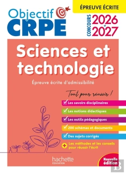Bertrand.pt - Objectif Crpe Tome 22 : Sciences Et Technologie ; Épreuve Écrite D'Admissibilité (Édition 2026/2027)