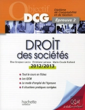 Objectif Dcg Droit Des Societes 2012/2013