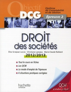 Bertrand.pt - Objectif Dcg Droit Des Societes 2012/2013