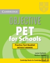 Objective Pet For Schools Practice Test Booklet Without Answers