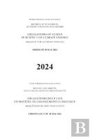 Obligations Of States In Respect Of Climate Change