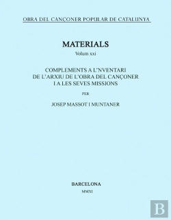 Bertrand.pt - Obra Del Cançoner Popular De Catalunya. Volum Xxi.