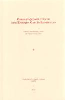 Obres Incompletes De Don Enrique Garcia Rendueles
