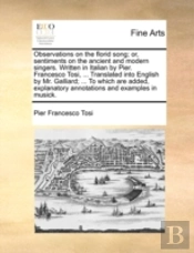 Observations On The Florid Song; Or, Sen