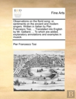 Bertrand.pt - Observations On The Florid Song; Or, Sen